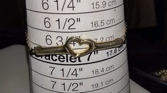 Vintage Goldette Gold Tone Heart Bracelet 6.75” See Description