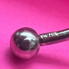 Vintage Sterling Silver 925 Slide Bead Ball Stopper Spinner Cuff Bracelet 9.3g
