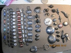 MONSTER LOT Vintage Siam Niello Sterling Necklace PinS BraceletS EARRING