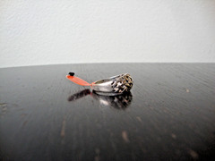 VINTAGE 1970-80s OPENWORK 3D WEAVED DOME RING STERLING SILVER STAMPED 925 SZ 8