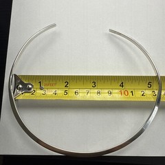 Vintage Sterling Silver West Germany Twist 15.5″ Collar Choker Necklace – 24.5g