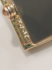 VTG Signed AJC Gold Tone “Cat Looking in Mirror Chasing Butterfly” Brooch