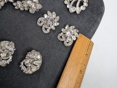 Vintage Lot Of Eisenberg Jewelry -All Signed Rhinestones Assorted Sizes