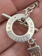 VINTAGE TIFFANY & CO. NY STERLING SILVER SOMERSET MESH ROUND TOGGLE BRACELET 8″