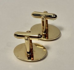 Lot of 4 Assorted Vintage Gold Tone Bullet Back Cufflinks and Tie Tack