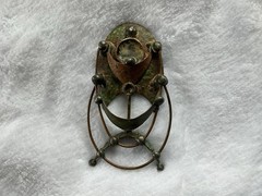 Vintage George McCann?Brutalist Pendant/Brooch Pin Copper Brass Substantial