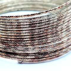 Slinky Wide Wrap Thin Wire Bangle Coppery Gold Tone Metal Vintage Bracelet