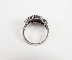 Vintage 1990s Wheeler Mfg. Co. USA Sterling Silver Grape Leaves Band Ring Sz 6.5