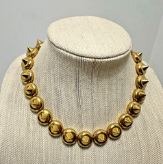 MMA Signed Vtg Gold Plated Necklace w/ Spikes – Museum of Modern Art