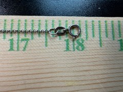 1.44g Vintage Sterling Silver 925 Chain Rolo Link Necklace 18 in M