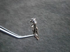 Giraffe Vintage Shiny Solid Sterling Silver Bracelet Charm Pendant 2.0g