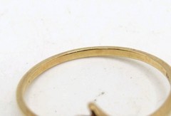 vtg 10K Yellow Gold Ring Sz 8.75″ w 2 Flower 12 Rubies & 2 Diamonds Dainty-2.67g