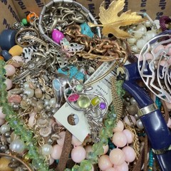 15+ Lbs Vintage To Now Craft Repair Tangled Junk Drawer Jewelry Lot