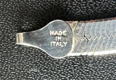 Vintage Sterling Silver 925 18” Necklace Flat Herringbone Italy 12.71g