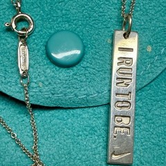 Tiffany 2010 Women Nike Marathon San Francisco Charm Pendant Silver 18”Necklace