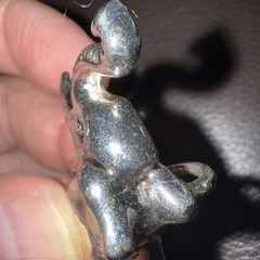 Elephant Brooch, Pin, or Pendant-Silver Toned-1.75” W x 1.5” H. 66