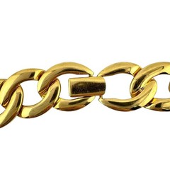 Vintage Napier 1980s 1990s Bold Chain Gold Tone Statement 16″ Necklace