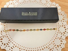 Joan Rivers Vintage Enamel Faberge Bracelet Comes in Original Box