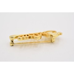 AJC Vintage #1 Mom Pin Brooch Brushed Gold Mother’s Day Signed NOS 1980s Bin4