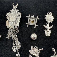 Vintage Now LOT 14 Silver Tone Pewter Pendants Charms Craft Wear Jewelry