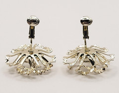 Sarah Coventry Allusions AB Crystal Gold Tone 1968 Clip On Earrings & Brooch Set