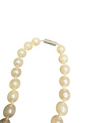 Vtg Faux Pearl Necklace 8.5in Classic Bridal Retro Costume Jewelry Off White