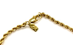 Vintage Lady Remington Gold Chain Necklace Signed LR