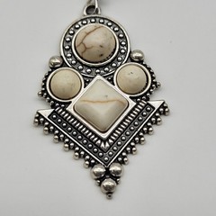 Boho Chic Dangle earrings Southwest Tribal faux stone pierced club sexy