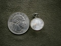 Amulet of Faith Mustard Seed Matt: 17.20 Vintage Silvertone Charm Pendant 2.0g