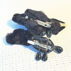 Vintage Brooch Pin Lot Of 7 Fun Pins | Crab Fork Skunks Dutch Kids Butterfly