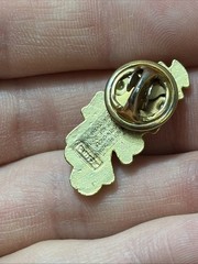 Vintage Angel, Precious Moments Angel Pin, Matte Gold Tone 1″