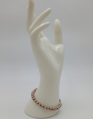 VTG 925 MO Ball Bead Bracelet Unisex 7.5in Sterling Silver 7gtw Thick Sturdy