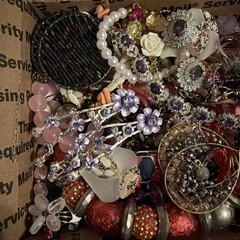 Vintage to Now Jewelry Lot, All Wearable Untested. No Broken. Box C3