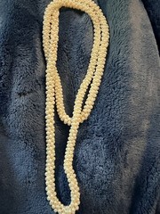 Stunning VTG Torsade Rope Necklace Faux Seed Pearl — Braided / Opera Length