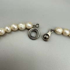 Vintage Cultured Freshwater Pearl Necklace 20” 5.7mm Push Button Clasp Strand