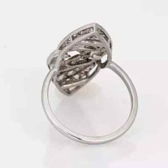 Art Deco 2.90Ct Round Cut lab Created Diamond 925 Silver Anniversary Gift Ring