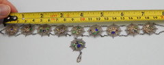 VTG 1940s Asian Silver Spiders on Spider Webs Necklace and Bracelet Set (CF110)