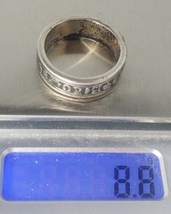 Vtg Sterling Silver LUCKY SYMBOLS Spinner Band Ring Lot ~ Sz 10