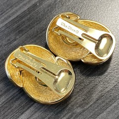 Christian Dior Enamel & Rhinestone Earrings – Chr. Dior Knot Earrings