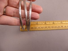 Set of 3 925 STERLING SILVER Thin Stackable Bangle Bracelets 1 ounce Vintage