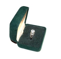 NEW VTG Women’s 10KWG Ring W/ Round Cut Clear CZ 2.0 CTTW Size 7 – G8