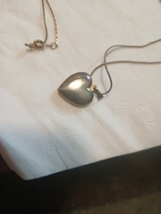 Vintage Gold Plated Heart Locket With Chain