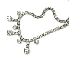 VTG Rhinestone Necklace / Choker Party Prom Bridal Jewelry ~ ESTATE Gift For Her
