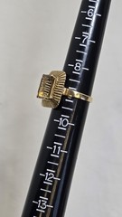 VINTAGE 14k Gold 5.2 DWT MCM Emerald Cut Smokey Quartz Cocktail Ring Size 9