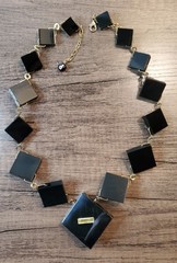 MMA Metropolitan Museum of Art Tiffany Mosaic Lucite Necklace