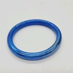 Glass Bangle Bracelet Seamless Retro Art Glass Jewelry Blue Vintage OSFM #2