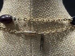 Vintage Casual Corner Beaded 44” Necklace ~ Gold Tone – Multicolor Glass Beads