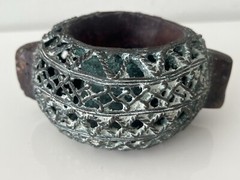 Antique Bronze African Currency Slave Bangle Bracelet