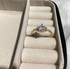 🌸Elegant Vintage or Antique Style Princess Cut Petite Cz Diamond band