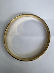 Vintage Signed Monet Gold Band Bracelet Great Condition 7 Inches